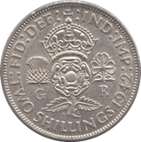 1942 TWO SHILLINGS ( VF ) - FLORIN - Cambridgeshire Coins