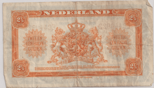 1943 2 1/2 GULDEN NETHERLANDS BANKNOTE REF-1750 - WORLD BANKNOTES - Cambridgeshire Coins