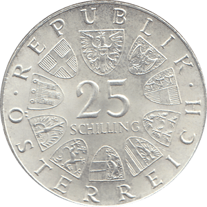 1943 AUSTRIA 25 SCHILLING - WORLD COINS - Cambridgeshire Coins