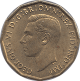 1943 BRASS THREEPENCE ( BU ) - THREEPENCE - Cambridgeshire Coins