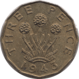 1943 BRASS THREEPENCE ( UNC ) - THREEPENCE - Cambridgeshire Coins