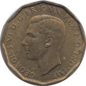 1943 BRASS THREEPENCE ( UNC ) - THREEPENCE - Cambridgeshire Coins