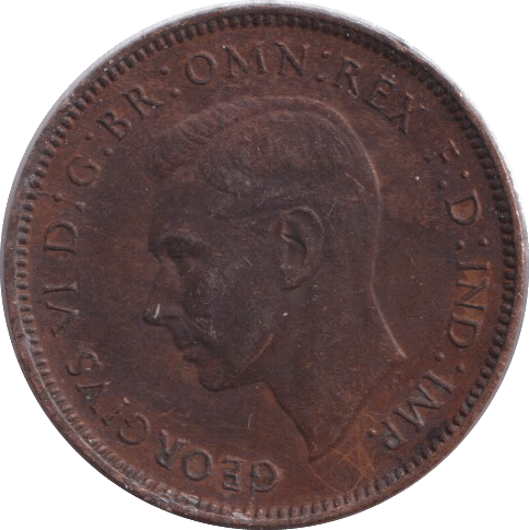 1943 FARTHING ( AUNC ) - FARTHING - Cambridgeshire Coins