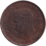 1943 FARTHING ( AUNC ) - FARTHING - Cambridgeshire Coins