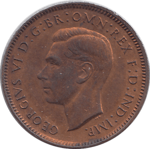 1943 FARTHING ( UNC ) - HALFPENNY - Cambridgeshire Coins