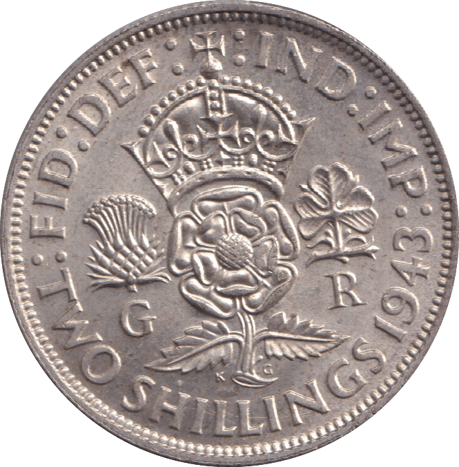 1943 FLORIN ( UNC ) - FLORIN - Cambridgeshire Coins
