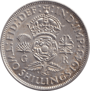 1943 FLORIN ( UNC ) - FLORIN - Cambridgeshire Coins