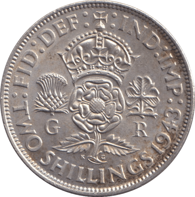 1943 FLORIN ( UNC ) - FLORIN - Cambridgeshire Coins