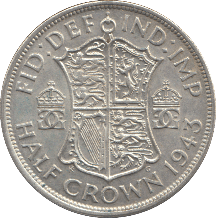 1943 HALFCROWN ( AUNC ) - HALFCROWN - Cambridgeshire Coins