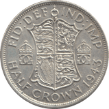 1943 HALFCROWN ( AUNC ) - HALFCROWN - Cambridgeshire Coins