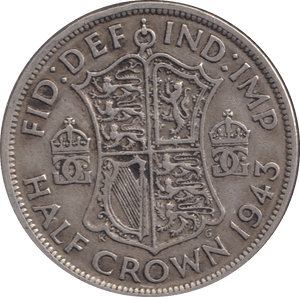 1943 HALFCROWN ( GF ) - HALFCROWN - Cambridgeshire Coins