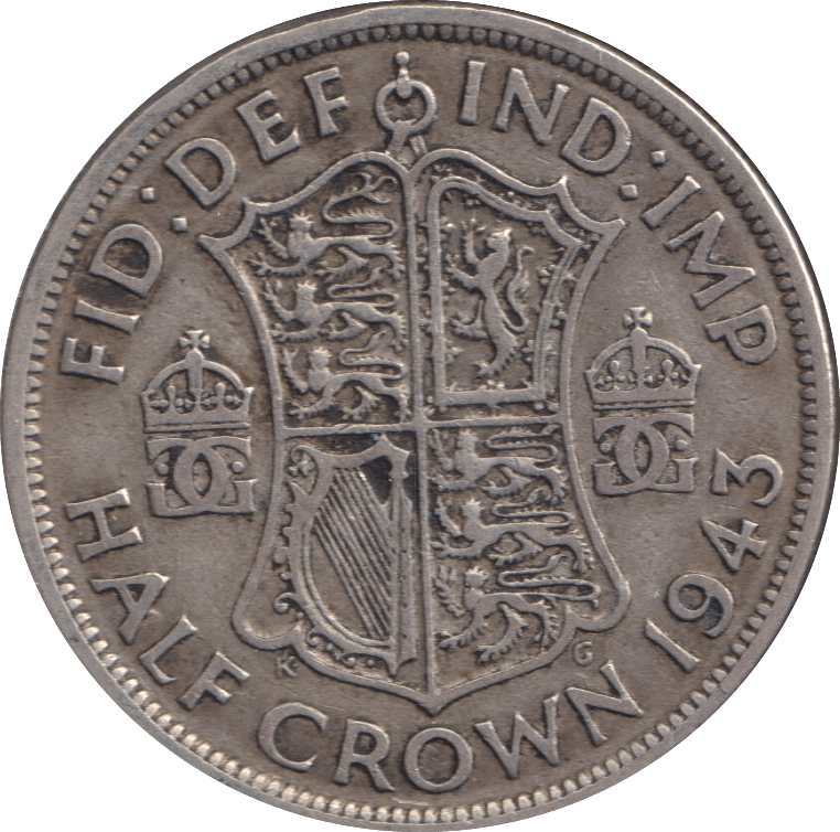 1943 HALFCROWN ( GF ) - HALFCROWN - Cambridgeshire Coins