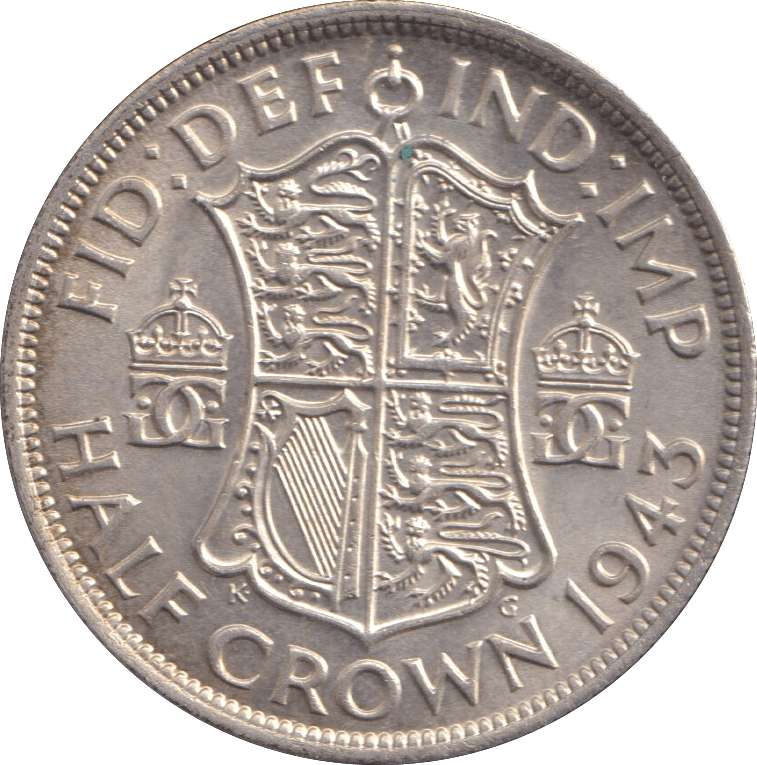 1943 HALFCROWN ( UNC ) - HALFCROWN - Cambridgeshire Coins