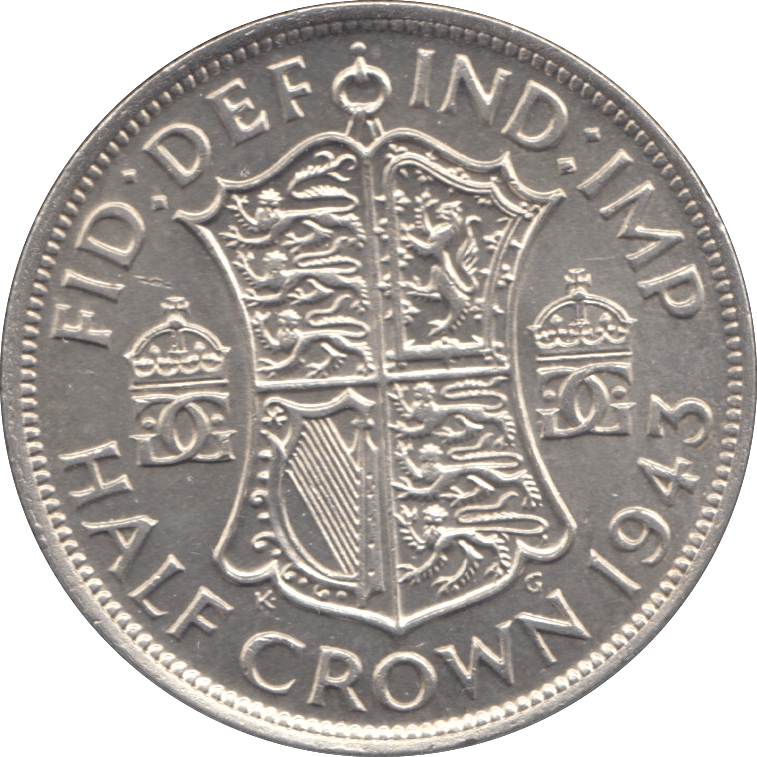 1943 HALFCROWN ( UNC ) - Halfcrown - Cambridgeshire Coins