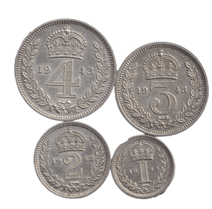 1943 MAUNDY SET GEORGE VI - Maundy Set - Cambridgeshire Coins