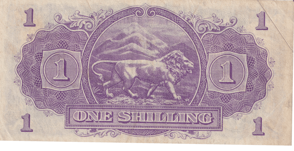 1943 ONE SHILLING EAST AFRICA BANKNOTE REF-1864 - WORLD BANKNOTES - Cambridgeshire Coins