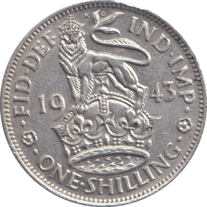 1943 SHILLING ( EF ) ENGLISH - SHILLING - Cambridgeshire Coins