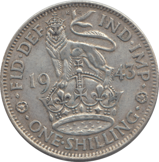 1943 SHILLING ( EF ) - SHILLING - Cambridgeshire Coins
