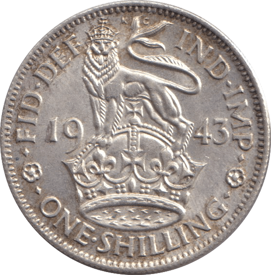 1943 SHILLING ( EF ) - SHILLING - Cambridgeshire Coins