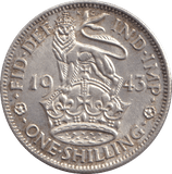 1943 SHILLING ( EF ) - SHILLING - Cambridgeshire Coins