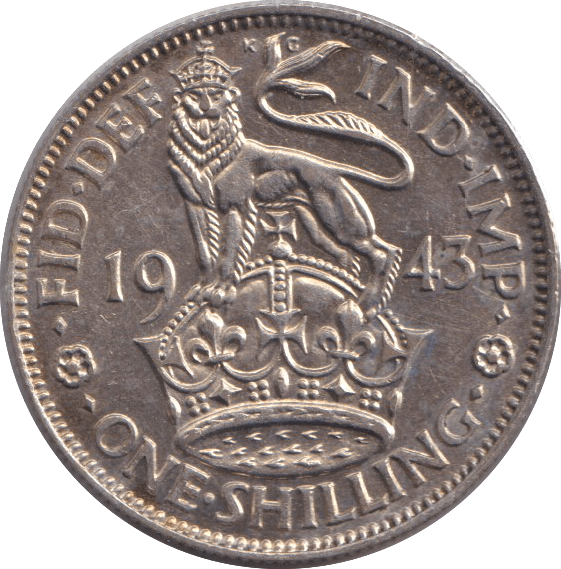 1943 SHILLING ( EF ) - SHILLING - Cambridgeshire Coins