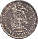 1943 SHILLING ( EF ) - SHILLING - Cambridgeshire Coins