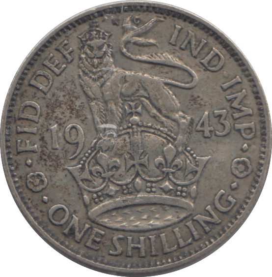 1943 SHILLING ( GVF ) - SHILLING - Cambridgeshire Coins
