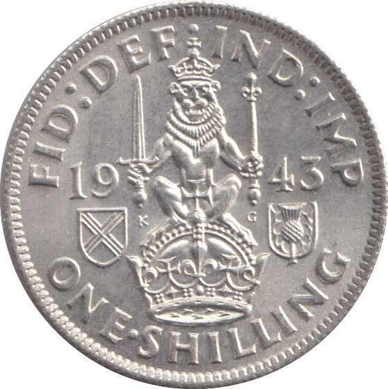 1943 SHILLING ( UNC ) - SHILLING - Cambridgeshire Coins