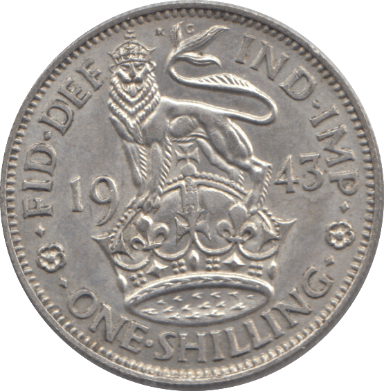 1943 SHILLING ( UNC ) - SHILLING - Cambridgeshire Coins