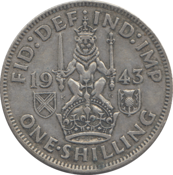1943 SHILLING ( VF ) - SHILLING - Cambridgeshire Coins