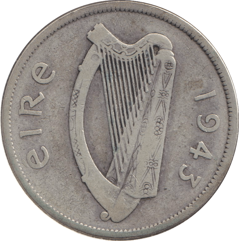 1943 SILVER COIN IRELAND - SILVER WORLD COINS - Cambridgeshire Coins
