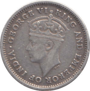 1943 SILVER FOURPENCE BRITISH INDIA - SILVER WORLD COINS - Cambridgeshire Coins