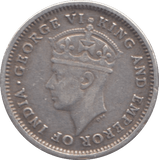 1943 SILVER FOURPENCE BRITISH INDIA - SILVER WORLD COINS - Cambridgeshire Coins