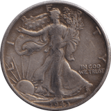 1943 SILVER HALF DOLLAR USA - SILVER WORLD COINS - Cambridgeshire Coins