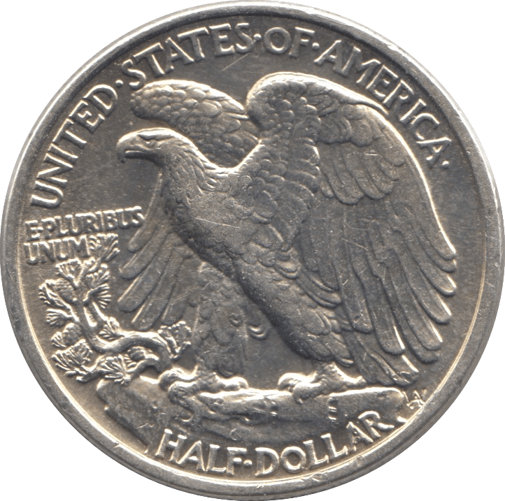 1943 SILVER HALF DOLLAR USA - SILVER WORLD COINS - Cambridgeshire Coins