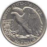 1943 SILVER HALF DOLLAR USA - SILVER WORLD COINS - Cambridgeshire Coins