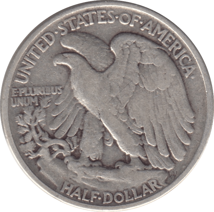 1943 SILVER HALF DOLLAR USA - SILVER WORLD COINS - Cambridgeshire Coins