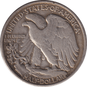 1943 SILVER HALF DOLLAR USA - SILVER WORLD COINS - Cambridgeshire Coins