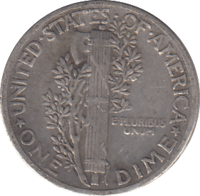 1943 SILVER ONE DIME USA - SILVER WORLD COINS - Cambridgeshire Coins