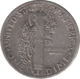 1943 SILVER ONE DIME USA - SILVER WORLD COINS - Cambridgeshire Coins