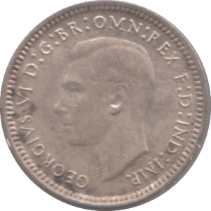 1943 SILVER THREEPENCE AUSTRALIA - SILVER WORLD COINS - Cambridgeshire Coins
