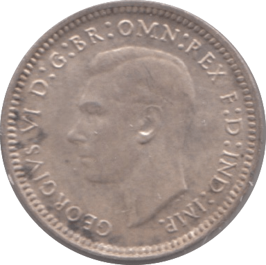 1943 SILVER THREEPENCE AUSTRALIA - SILVER WORLD COINS - Cambridgeshire Coins
