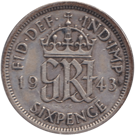 1943 SIXPENCE ( GF ) - SIXPENCE - Cambridgeshire Coins