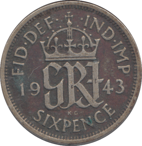 1943 SIXPENCE ( GF ) - SIXPENCE - Cambridgeshire Coins