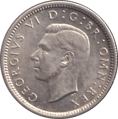 1943 SIXPENCE ( UNC ) - SIXPENCE - Cambridgeshire Coins