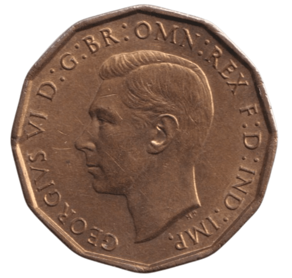 1943 THREEPENCE ( BU ) - THREEPENCE - Cambridgeshire Coins