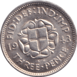 1943 THREEPENCE ( EF ) - THREEPENCE - Cambridgeshire Coins