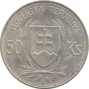 1944 50 KORUN SLOVAKIA - WORLD COINS - Cambridgeshire Coins
