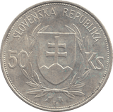 1944 50 KORUN SLOVAKIA - WORLD COINS - Cambridgeshire Coins