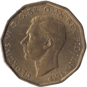1944 BRASS THREEPENCE ( UNC ) - Threepence - Cambridgeshire Coins